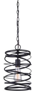 RYLAND SINGLE PENDANT LIGHT BLACK
