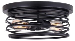 RYLAND FLUSH MOUNT LIGHT BLACK