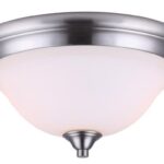 RUE FLUSH MOUNT LIGHT NICKEL