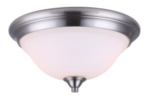 RUE FLUSH MOUNT LIGHT NICKEL