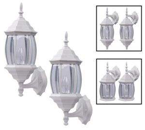 OUTDOOR WALL LIGHT WHITE 2 PACK
