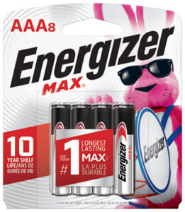 MAX ALKALINE BATTERY AAA 8 PACK