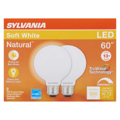 G25 LED BULB SOFT WHITE 6W 2PK