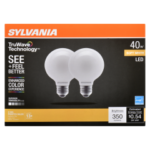 G25 LED BULB SOFT WHITE 4.5W 2PK
