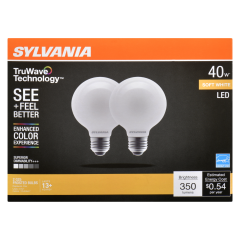 G25 LED BULB SOFT WHITE 4.5W 2PK