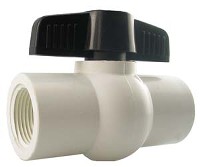 PVC BALL VALVE FPT 1/2-IN