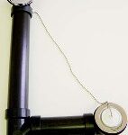 BATH WASTE OVERFLOW CHAIN AND PLUG