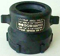 ABS ADAPTER COPPER PIPE 1-1/2X1-1/4