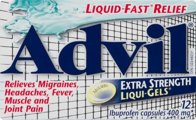 ADVIL E/S LIQ GELS 400MG 12 S