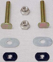 TOILET FLOOR BOLTS BRASS PLATED