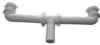 OUTLET WASTE CENTRE PVC 1 1/2-IN