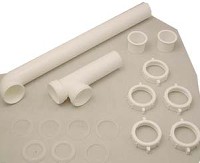 OUTLET WASTE END PVC 1 1/2-IN