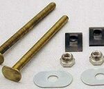 TOILET FLOOR BOLT 1/4 X 3 1/2-IN