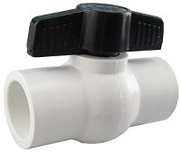 PVC BALL VALVE SLIP 1-IN
