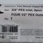 MANIFOLD 3/4 PEX INLET X 4 BRANCH