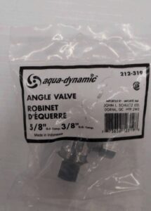 SUPPLY VALVE ANGLE 5/8 OD X 3/8 OD