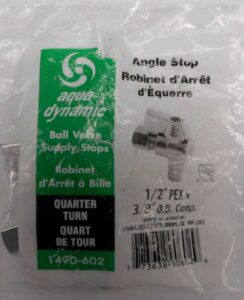 SUPPLY VALVE STRAIGHT 1/2PEX X3/8OD