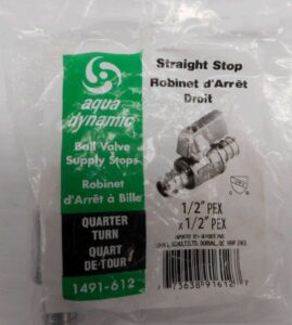 SUPPLY VALVE STRAIGHT PEX 1/2-IN
