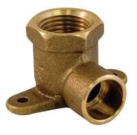 BRASS ELBOW 90 DEG DROP EAR 1/2-IN