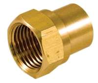 CAST BRASS ADAPTER FEMALE 1/2-IN
