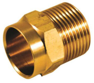 CAST BRASS ADAPTER MALE 1/2-IN