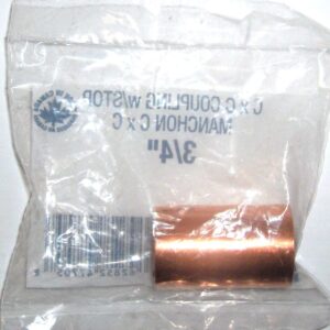 COPPER COUPLING 3/4-IN