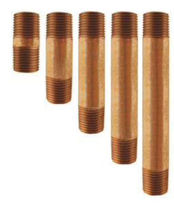 RED BRASS NIPPLE 3/4 X 4-IN