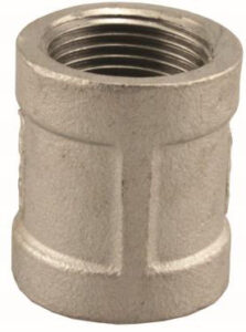STAINLESS STEEL COUPLING 1/2-IN