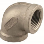STAINLESS STEEL 90 DEG ELBOW 1/2-IN