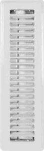 METAL FLOOR REGISTER 2-1/4X14 WHITE