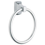 TOWEL RING CONTEMPORARY CHROME