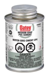 PVC CEMENT MEDIUM GREY 118-ML
