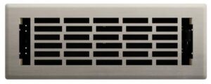 METAL FLOOR REGISTER 3X10-IN NICKEL