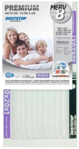 FURNACE FILTER MERV 8 10X20-IN 2PK