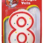 WAX BIRTHDAY CANDLE #8