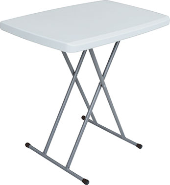 ADJUSTABLE FOLDING TABLE 30-IN