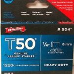 STAPLES STEEL T50 1/4-IN 1250 PACK