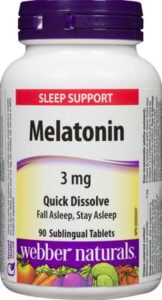WEBBER MELTNIN 3MG TABS