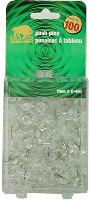 STANDARD PUSH PINS CLEAR 100 PACK