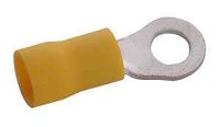 RING WIRING TERMINAL YELLOW 3/8-IN