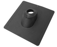 ROOF VENT FLASHING 4-IN BLACK