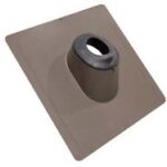 ROOF VENT FLASHING 4-IN BROWN