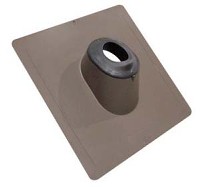 ROOF VENT FLASHING 4-IN BROWN
