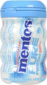 MENTOS GUM PF  FRSH MINT  BTL
