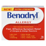 Benadryl 50MG Extra Strength 36S - 36ea