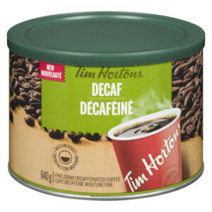 TIM HORT GRD DECAF TIN