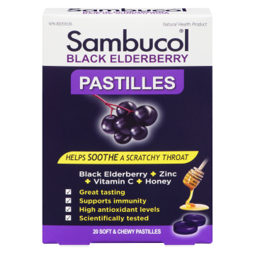 SAMBUCOL BLACK ELDERBERRY PASTILLES