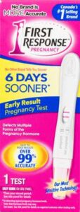 FIRST RESPONSE PREGNANCY TEST