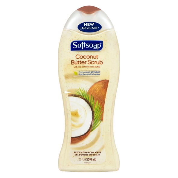 Softsoap Body Wash Coconut Scrub bottle
