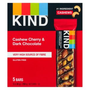 KIND CASHEW CHRY DRK CHOC  5PK GF